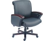 Leather Medium Back Chair CG-C103STG