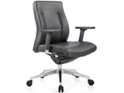 Leather Medium Back Chair CG-F02ML