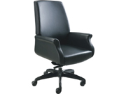Leather Medium Back Chair CG-K603M1B2STG
