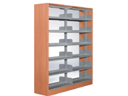 6-storey single pillar bilateral book shelf CG-SS-126