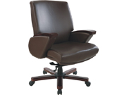 Leather Medium Back Chair CG-J703M3STG